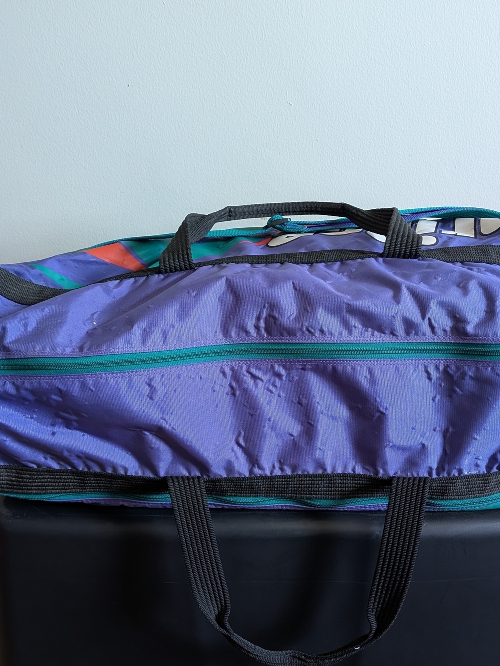 Vintage Prince Tennis Duffel Bag Purple Retro Gym Travel Sports Bag 80s 90s - Picture 6 of 10